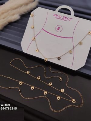 W-169 Anti-Tarnish Stainless Steel Waist Chain - Kiyu ziyu By Anjni Creation