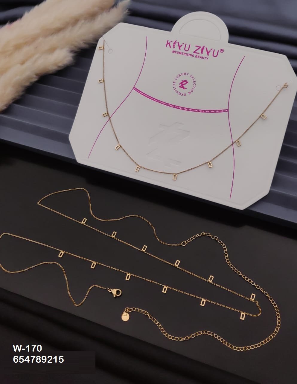 W-170 Anti-Tarnish Stainless Steel Waist Chain - Kiyu ziyu By Anjni Creation