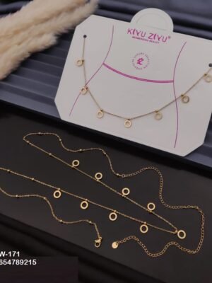 W-171 Anti-Tarnish Stainless Steel Waist Chain - Kiyu ziyu By Anjni Creation