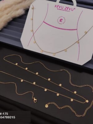 W-175 Anti-Tarnish Stainless Steel Waist Chain - Kiyu ziyu By Anjni Creation