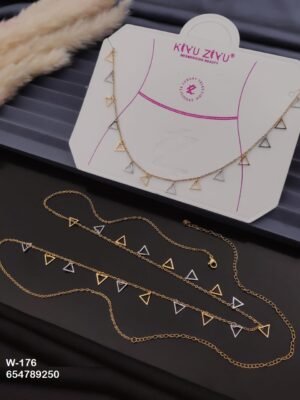 W-176 Anti-Tarnish Stainless Steel Waist Chain - Kiyu ziyu By Anjni Creation