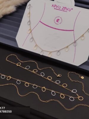 W-177 Anti-Tarnish Stainless Steel Waist Chain - Kiyu ziyu By Anjni Creation