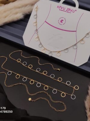 W-179 Anti-Tarnish Stainless Steel Waist Chain - Kiyu ziyu By Anjni Creation