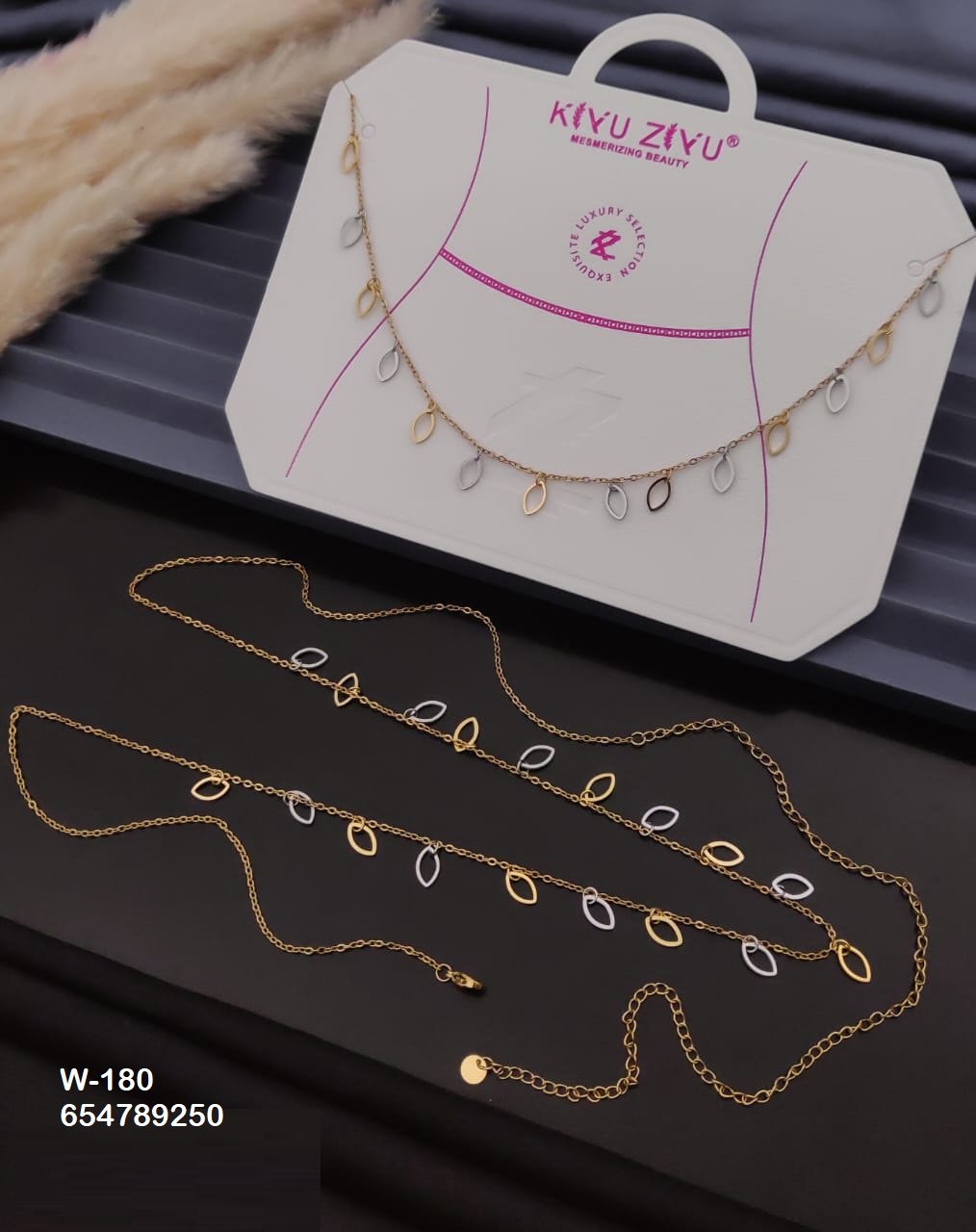 W-180 Anti-Tarnish Stainless Steel Waist Chain - Kiyu ziyu By Anjni Creation